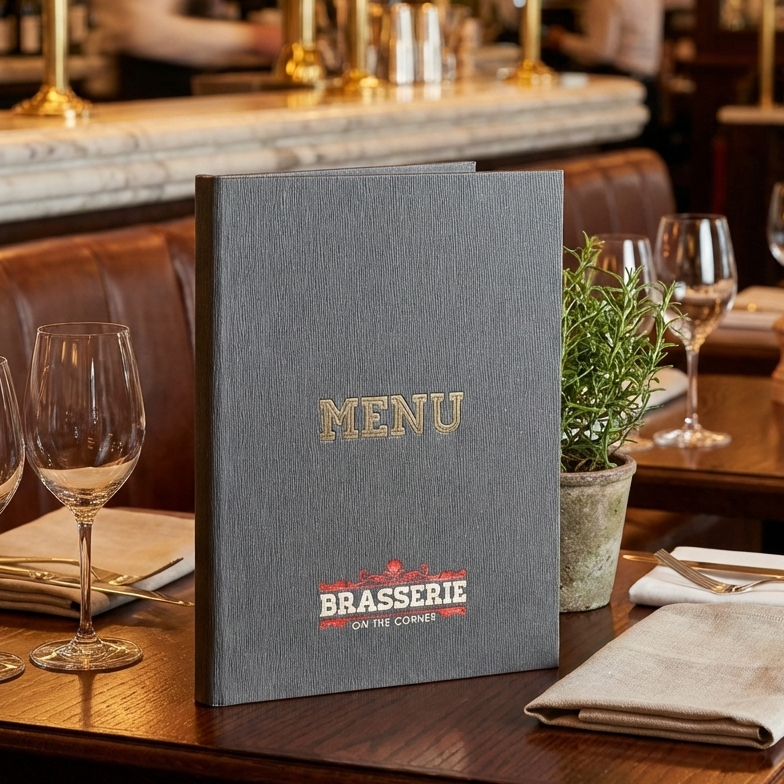 luxury menu cover