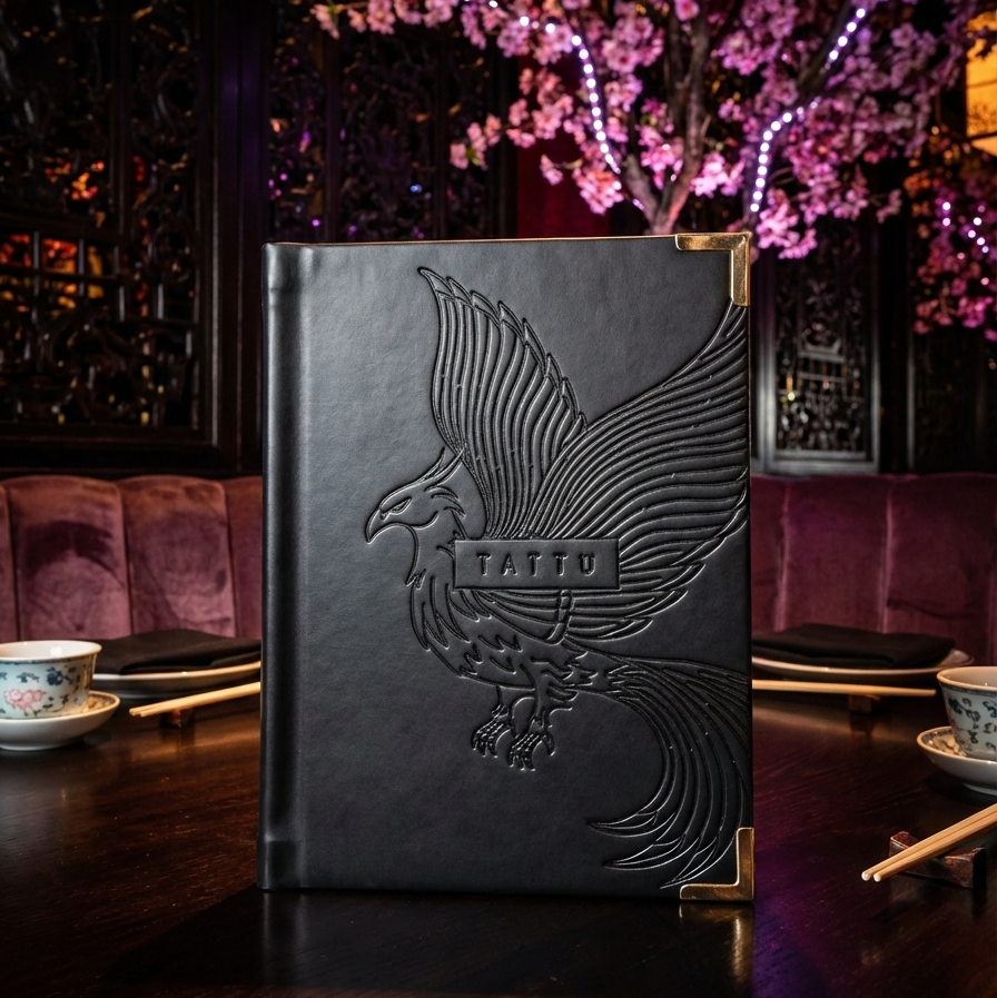 luxury menu cover